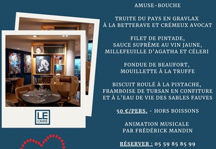 Menu de la Saint-Valentin (dîner) [COMPLET]